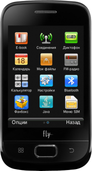 Fly E145 Dual Sim TV Black